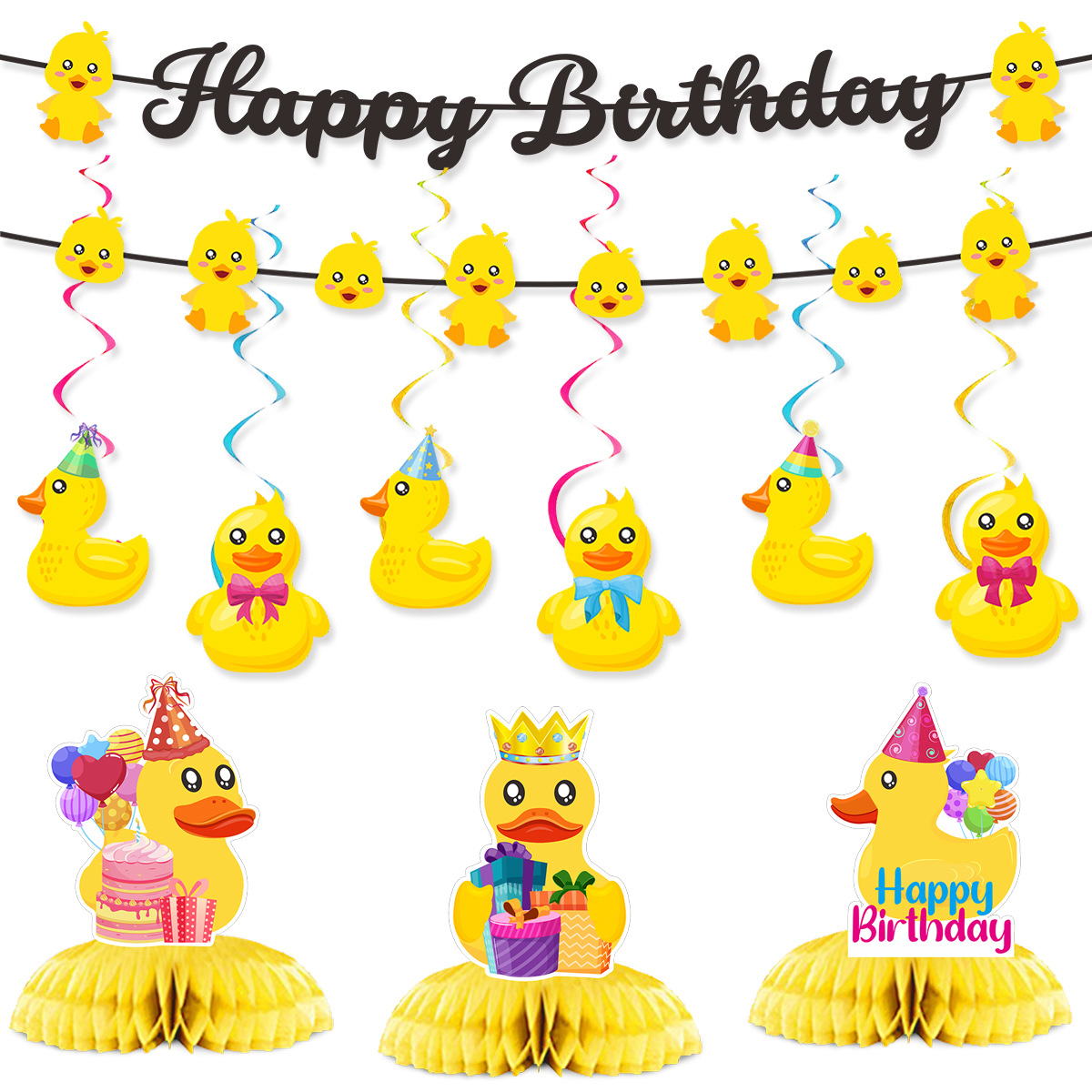 Cute Swim Duck Theme Happy Bir - Science Of Happiness review and price