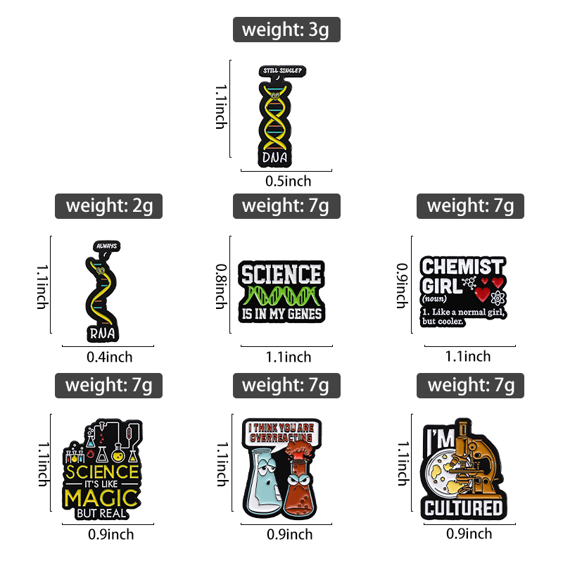 Chemical Structure Enamel Pins - Science Buddies review and price