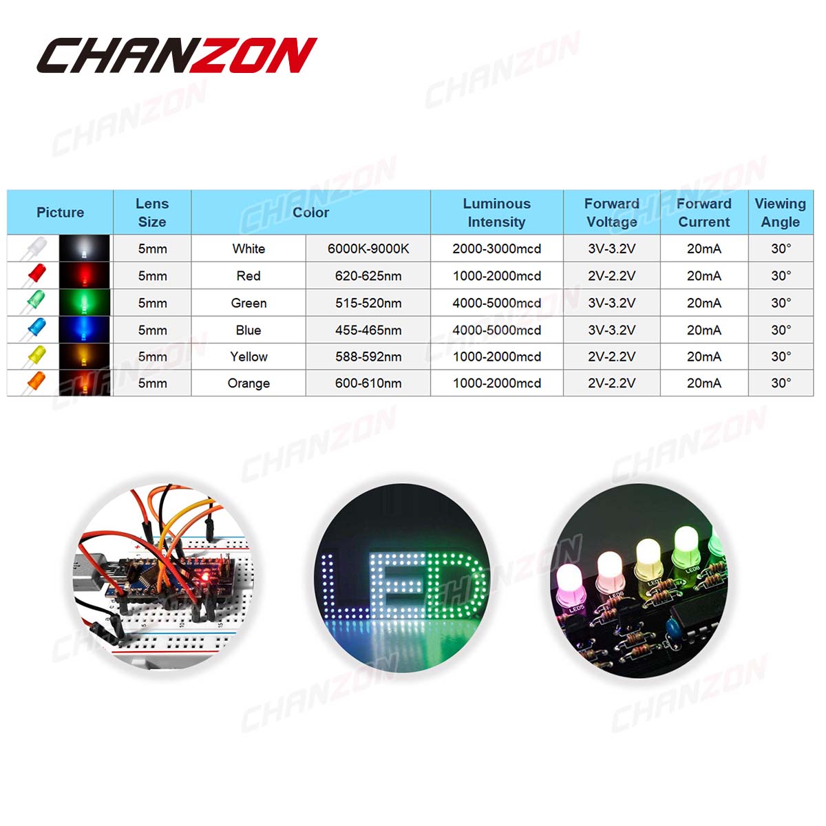 5mm Diffused LED Diode Kit Lam - Science Hobby Kit review and price