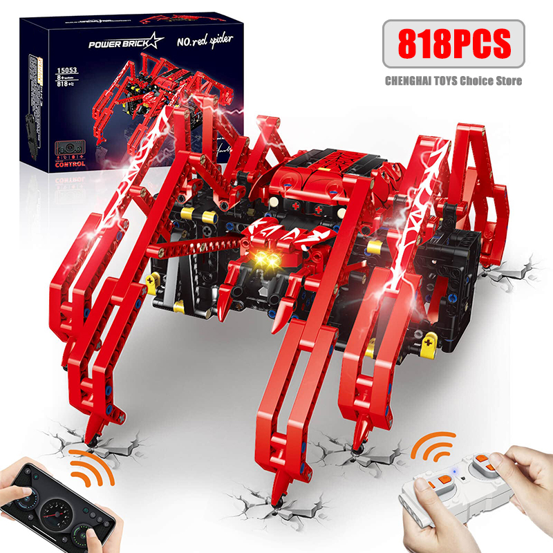 818pcs Remote Control Red Spid - Science Project Robot review and price