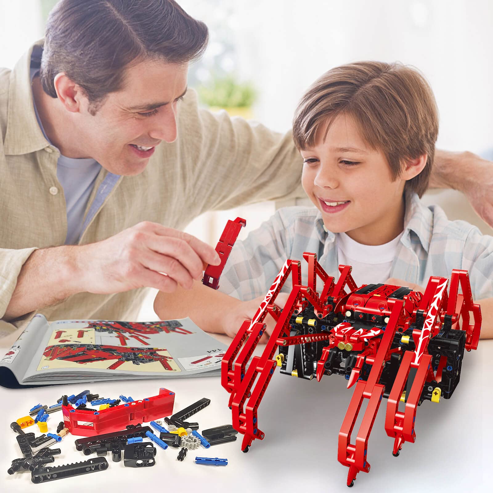 818pcs Remote Control Red Spid - Science Project Robot review and price