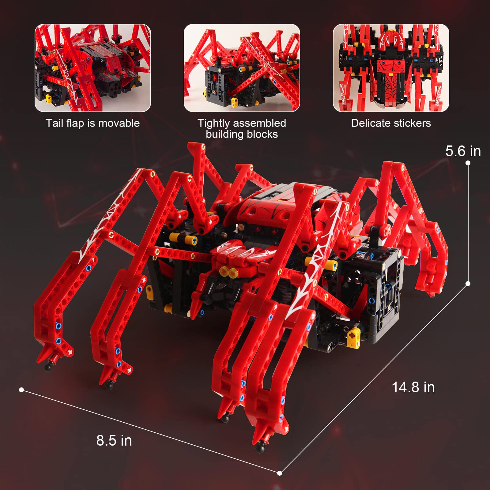 818pcs Remote Control Red Spid - Science Project Robot review and price