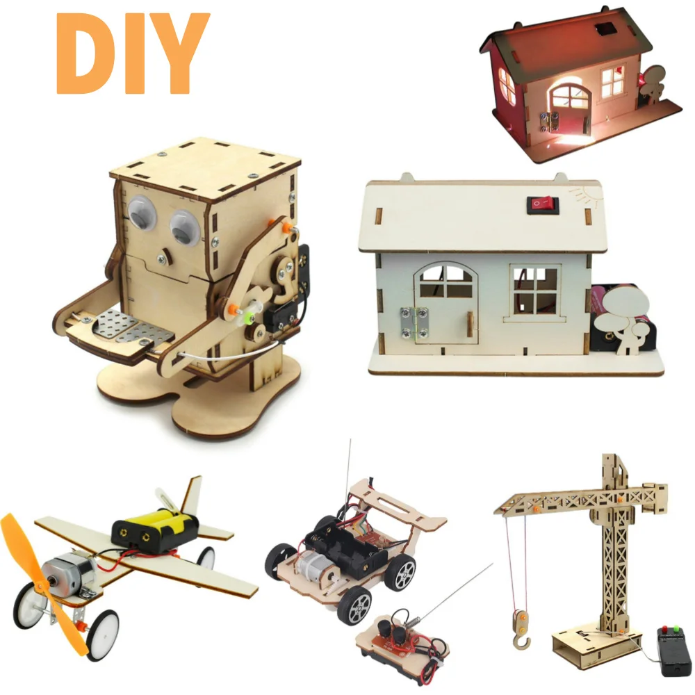 Robot Eating Coin Wooden DIY E - Science Project Robot review and price