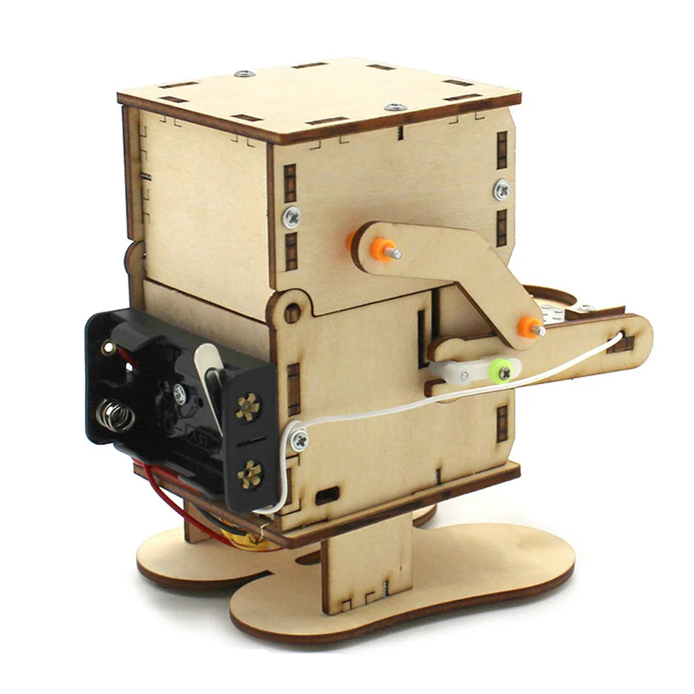 Robot Eating Coin Wooden DIY E - Science Project Robot review and price