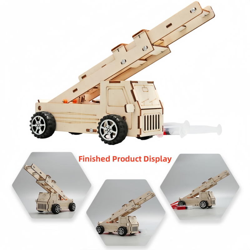 DIY Wood Ladder Fire Truck Mod - Science Project Kit review and price